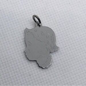 Vtg Sterling Child Baby Girl Boy Mini Charm for Charm Bracelet Room To Engrave